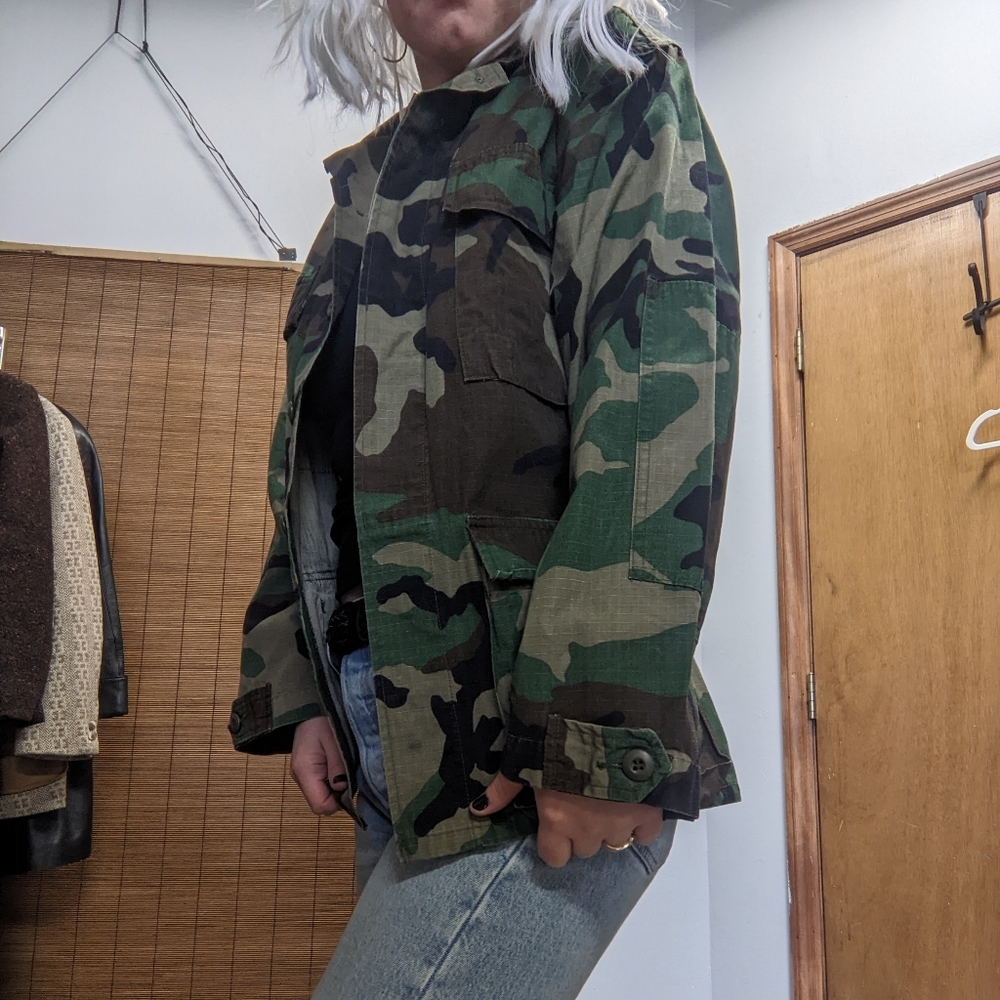 Vintage Authentic Camo Army Jacket